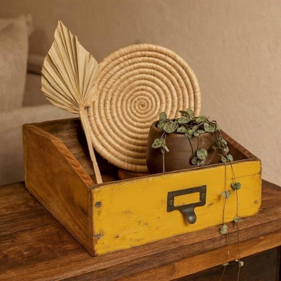 Κουτί Α4 Nextdeco Tribeca ανακυκλωμένο ξύλο teak Y12x33x24εκ.