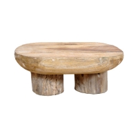 Τραπεζάκι Nextdeco μασίφ ξύλο teak Υ23×28×22εκ.