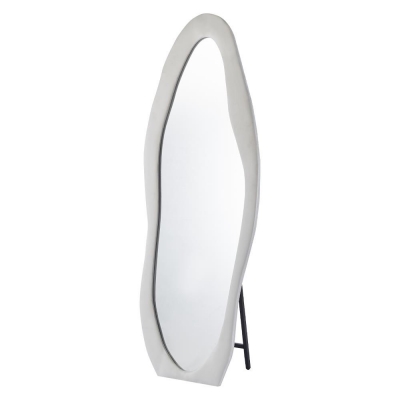 Καθρέφτης ολόσωμος Nextdeco λευκός βελούδινο πλαίσιο 160x60εκ. οβάλ