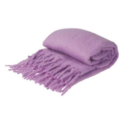 Ριχτάρι με κρόσσια μωβ 160x130εκ.