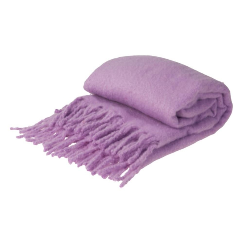 Ριχτάρι με κρόσσια μωβ 160x130εκ. Ριχτάρι με κρόσσια μωβ 160x130εκ.