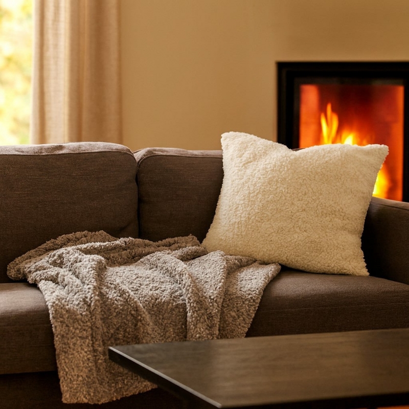 Κουβέρτα sherpa fleece γκρι 150x200εκ. Κουβέρτα sherpa fleece γκρι 150x200εκ.