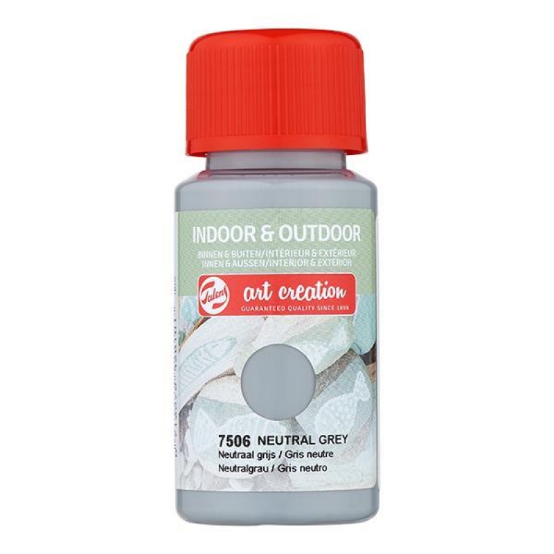 Talens χρώμα indoor/outdoor 7506 neutral grey 50ml Talens χρώμα indoor/outdoor 7506 neutral grey 50ml