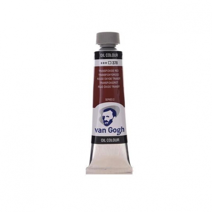 Talens van gogh χρώματα λαδιού 60ml (378-Transparent oxide red)