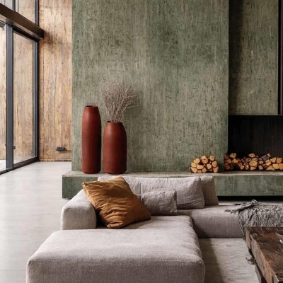 Γλάστρα - κασπώ Epocco ώχρα Y90xΦ30εκ. ψηλή