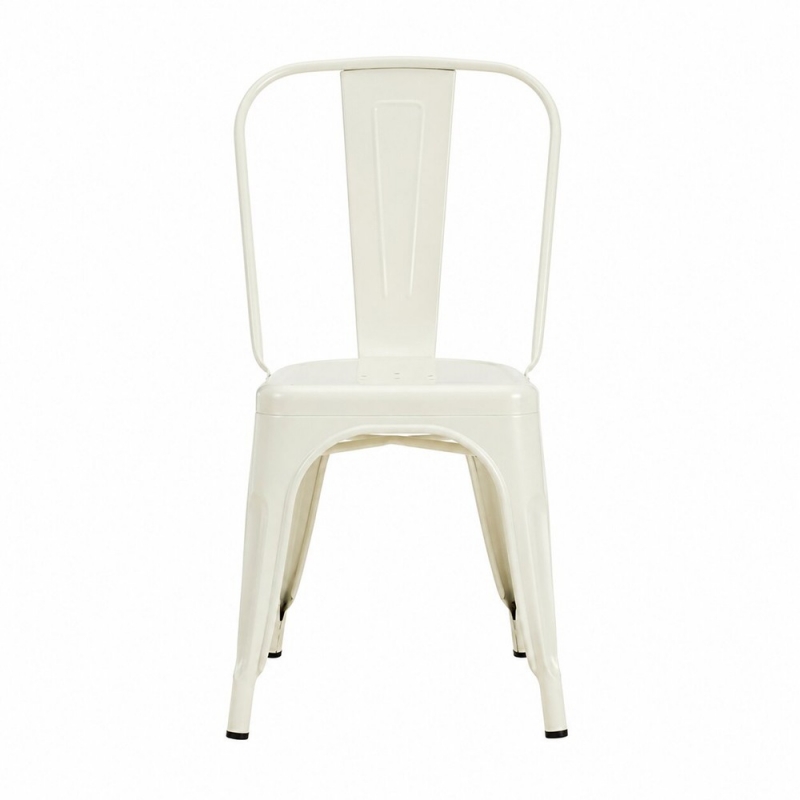 Καρέκλα μεταλλική Nextdeco Loft στοιβαζόμενη ivory 45x48xΥ85εκ Καρέκλα μεταλλική Nextdeco Loft στοιβαζόμενη ivory 45x48xΥ85εκ