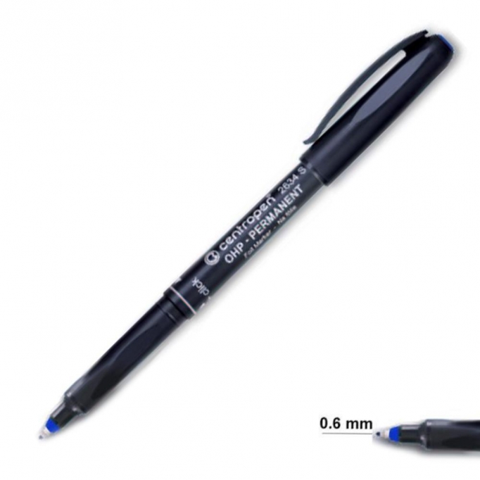 Centropen μαρκαδόρος ανεξίτηλος μπλε fine 0,6mm