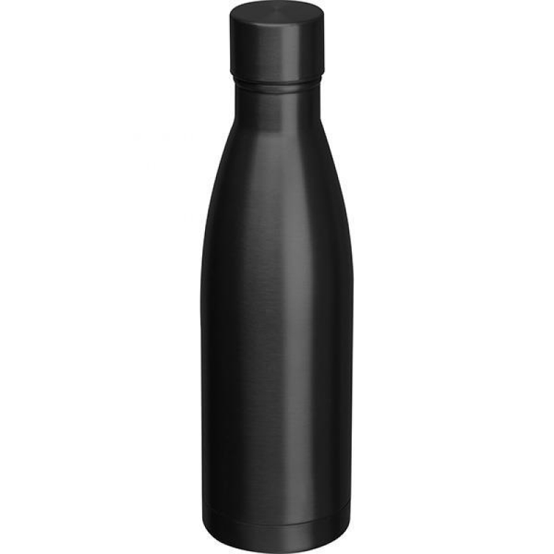 Θερμός - μπουκάλι μαύρο 500 ml. inox Υ25xØ7εκ.