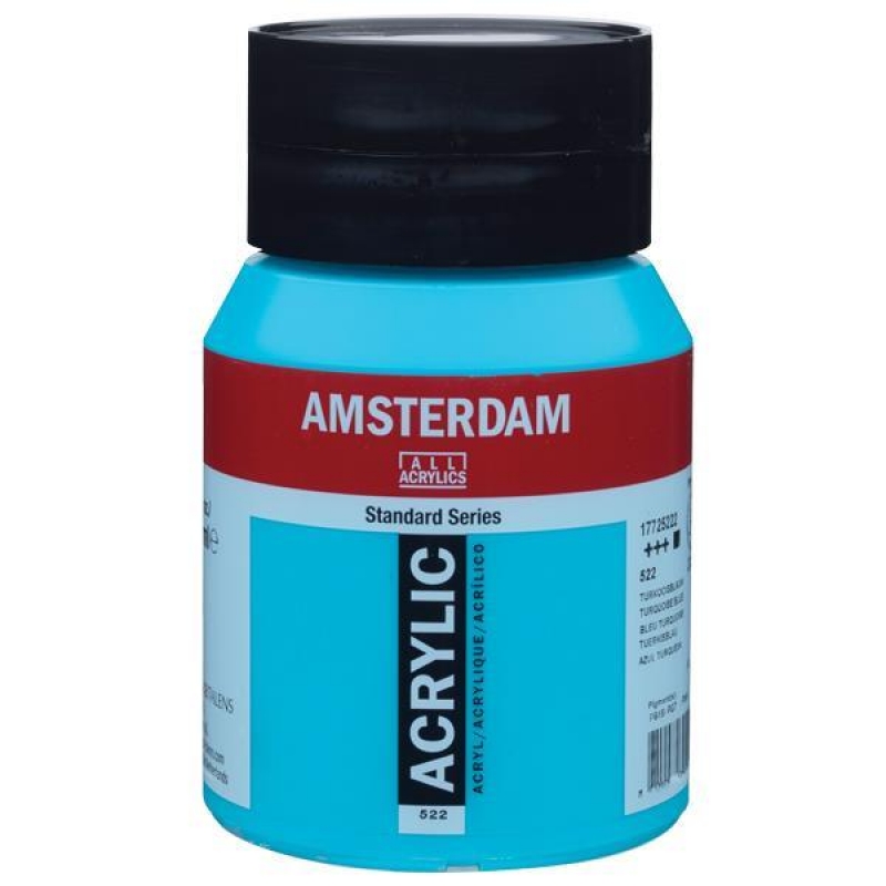 Talens amsterdam ακρυλικό χρώμα 522 turquoise blue 500ml