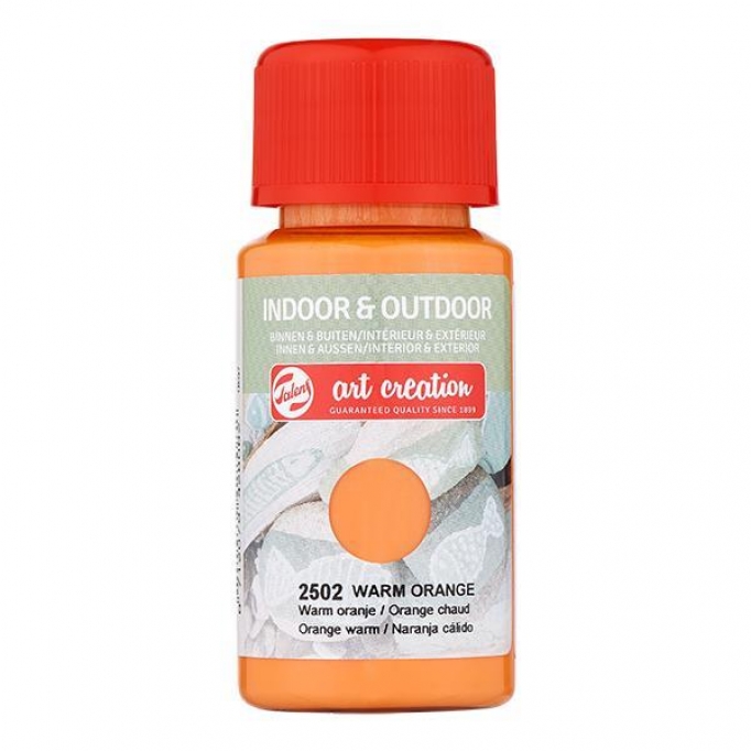 Talens χρώμα indoor/outdoor 2502 warm orange 50ml