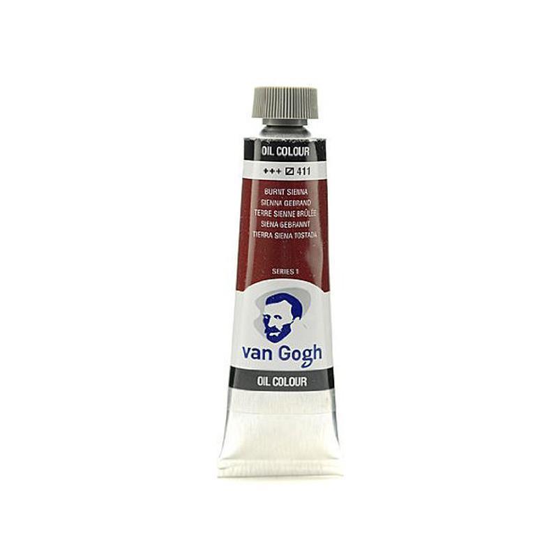 Talens van gogh χρώματα λαδιού 60ml (411-Burnt sienna)