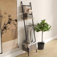 Σκάλα κρεμάστρα οργάνωσης ρούχων Nextdeco Tower με ράγες και ράφια Υ161,5x40x30εκ Σκάλα κρεμάστρα οργάνωσης ρούχων Nextdeco Tower με ράγες και ράφια Υ161,5x40x30εκ