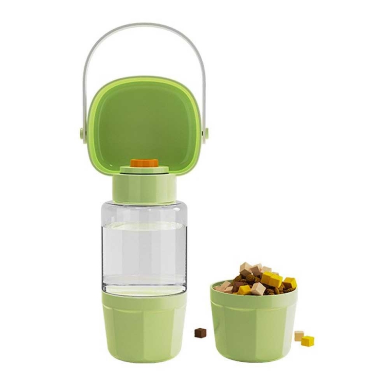 Μπουκάλι ταΐσματος 200ml - νερού 350ml για κατοικίδια πράσινο