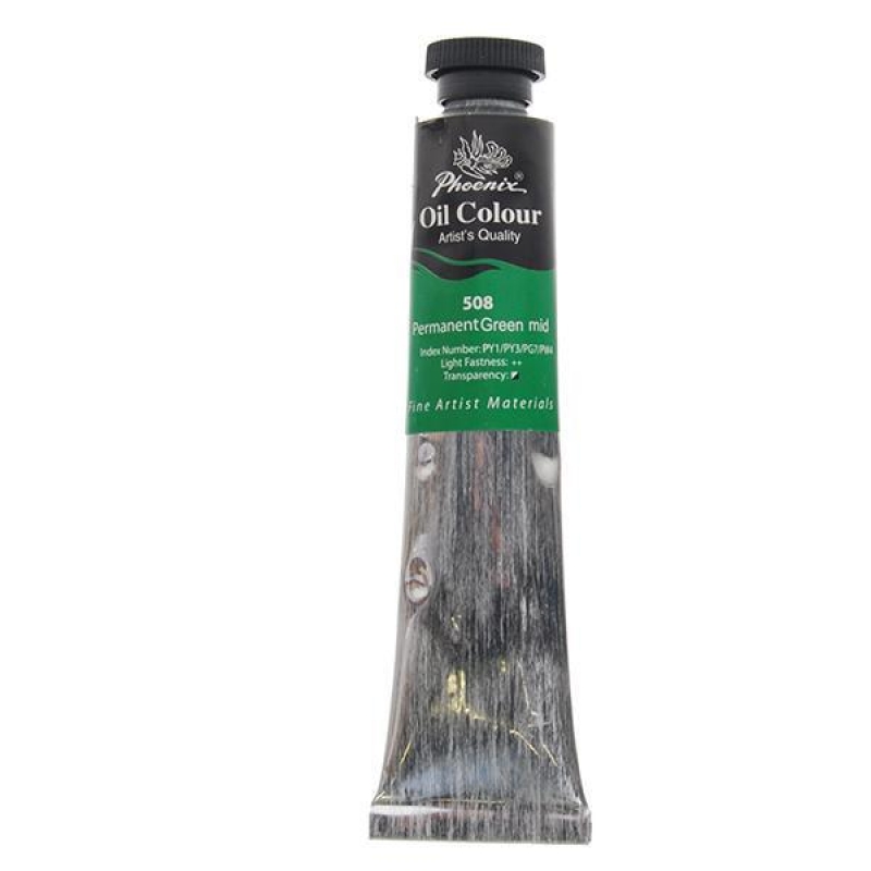 Phoenix χρώμα λαδιού 508 permt mid green, σωληνάριο 50ml Phoenix χρώμα λαδιού 508 permt mid green, σωληνάριο 50ml