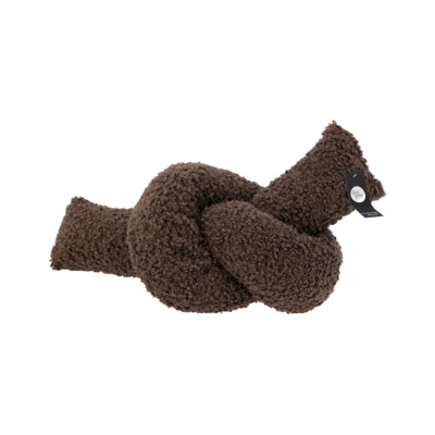 Μαξιλάρι κόμπος καφέ σκούρο 150x12εκ.