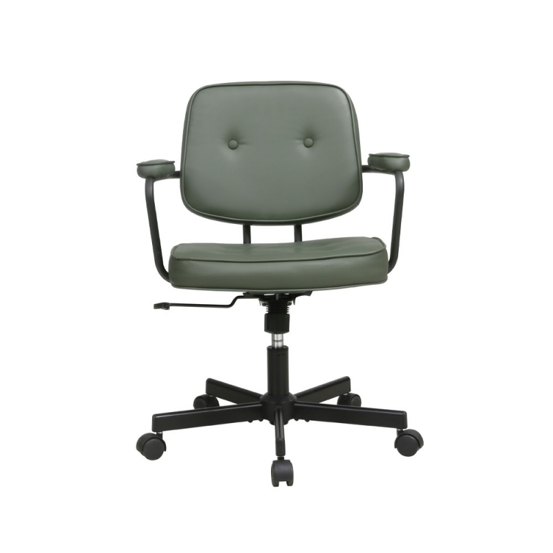 Καρέκλα γραφείου Nextdeco πράσινη Υ77-87x62.5x60,5εκ,