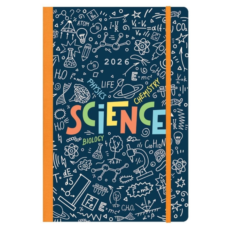 Next ημερολόγιο 2026 Trends Science ημερήσιο flexi με λάστιχο 12x17εκ.