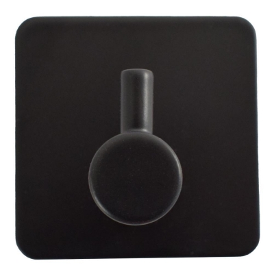 Αυτοκόλλητο άγκιστρο Υ3x4,5x4,5εκ. μαύρο