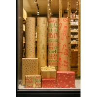 Χαρτί περιτυλίγματος craft ρολό 70x200εκ. Natural Holiday 2