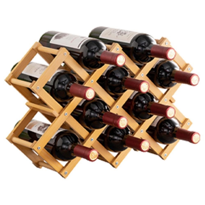 Κάβα κρασιών Nextdeco μπαμπού 10 φιαλών Υ32x48x13εκ.