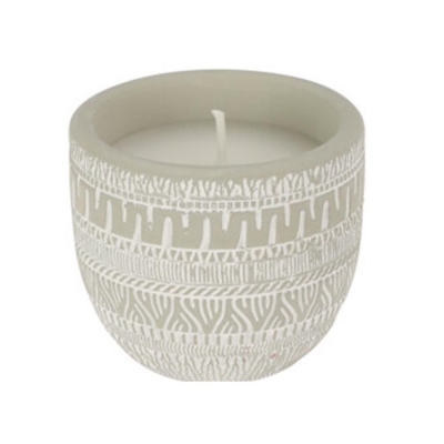 Αρωματικό κερί σιτρονέλα σε γλαστράκι grey ethnic Υ7xØ6εκ. Αρωματικό κερί σιτρονέλα σε γλαστράκι grey ethnic Υ7xØ6εκ.