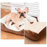 Κρεβάτι κατοικιδίου Medium καφέ Υ15×70×50εκ.