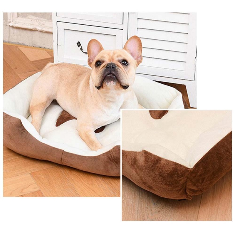 Κρεβάτι κατοικιδίου Medium καφέ Υ15×70×50εκ.