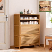 Παπουτσοθήκη 7 επιπέδων Nextdeco μπαμπού Υ106x80x32εκ. μεσαία