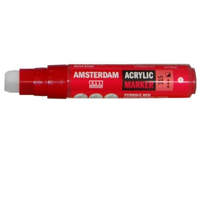 Talens amsterdam marker 315 pyrrole red large