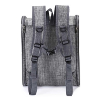 Τσάντα μεταφοράς κατοικιδίων γκρι Υ42×34×28εκ.