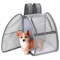 Τσάντα μεταφοράς κατοικιδίων γκρι Υ42×34×28εκ.