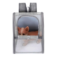 Τσάντα μεταφοράς κατοικιδίων γκρι Υ42×34×28εκ.