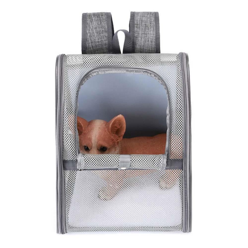 Τσάντα μεταφοράς κατοικιδίων γκρι Υ42×34×28εκ.