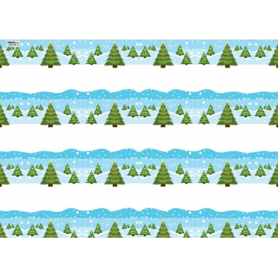 Χαρτόνι "χριστουγεννιάτικα δέντρα" 50x70εκ. 300γρ.