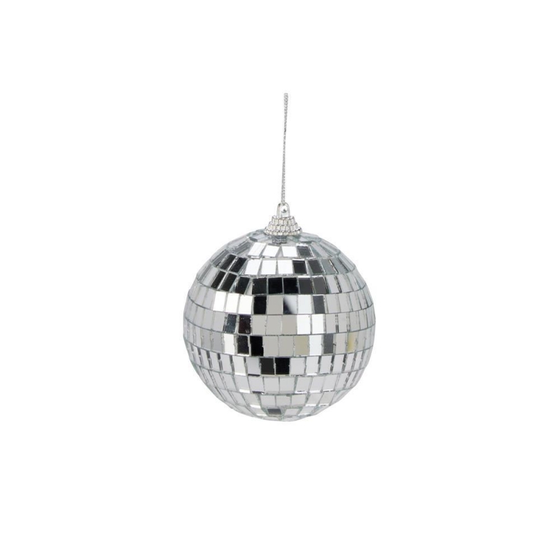 Χριστουγεννιάτικη μπάλα Disco καθρέφτης ασημί Ø8εκ.