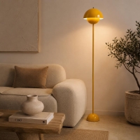 Φωτιστικό δαπέδου Nextdeco LED μεταλλικό κίτρινο Υ165εκ.
