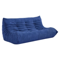 Compressed Nextdeco καναπές τριθέσιος Togo μπλε Υ70x174x102εκ.