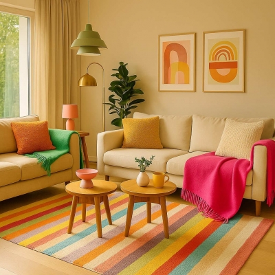 Ριχτάρι με κρόσσια πράσινο 160x130εκ. Ριχτάρι με κρόσσια πράσινο 160x130εκ.