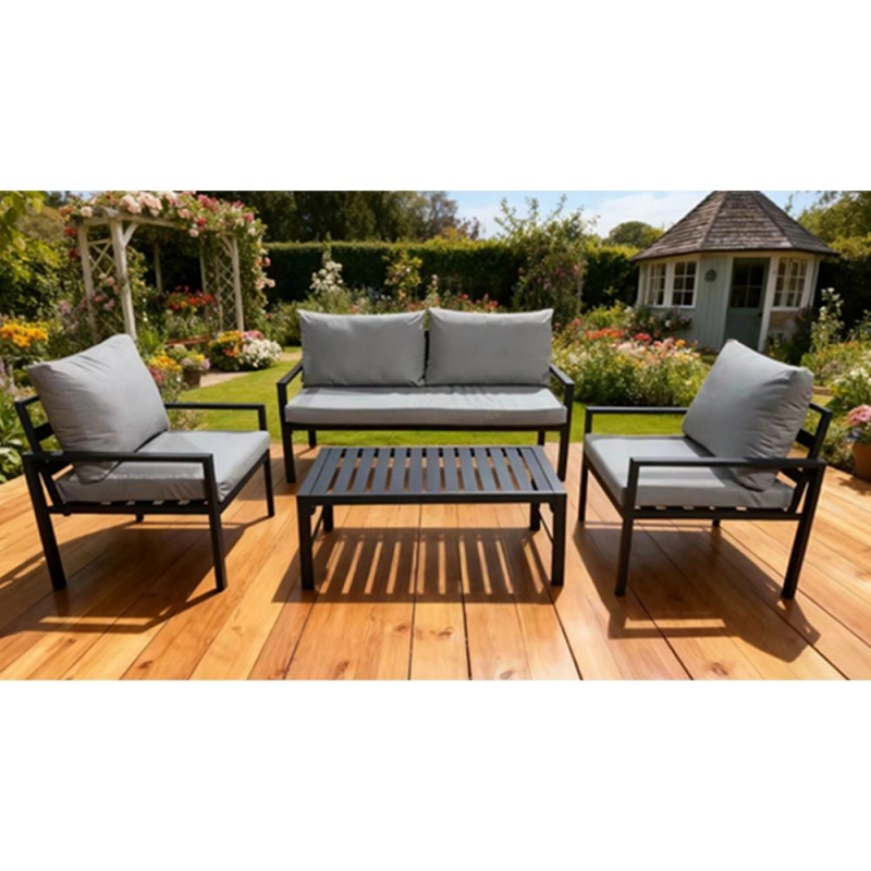 Nextdeco σετ σαλόνι εξωτερικού χώρου μεταλλικό 4τμχ. Nextdeco σετ σαλόνι εξωτερικού χώρου μεταλλικό 4τμχ.
