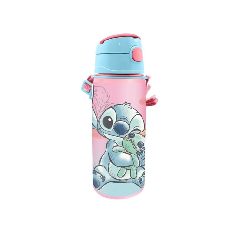 Παγούρι αλουμινίου "Stitch" 600ml με λουράκι Παγούρι αλουμινίου "Stitch" 600ml με λουράκι