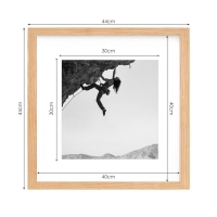 Κορνίζα τοίχου ξύλινη με ακρυλικό τζάμι 40x40εκ.