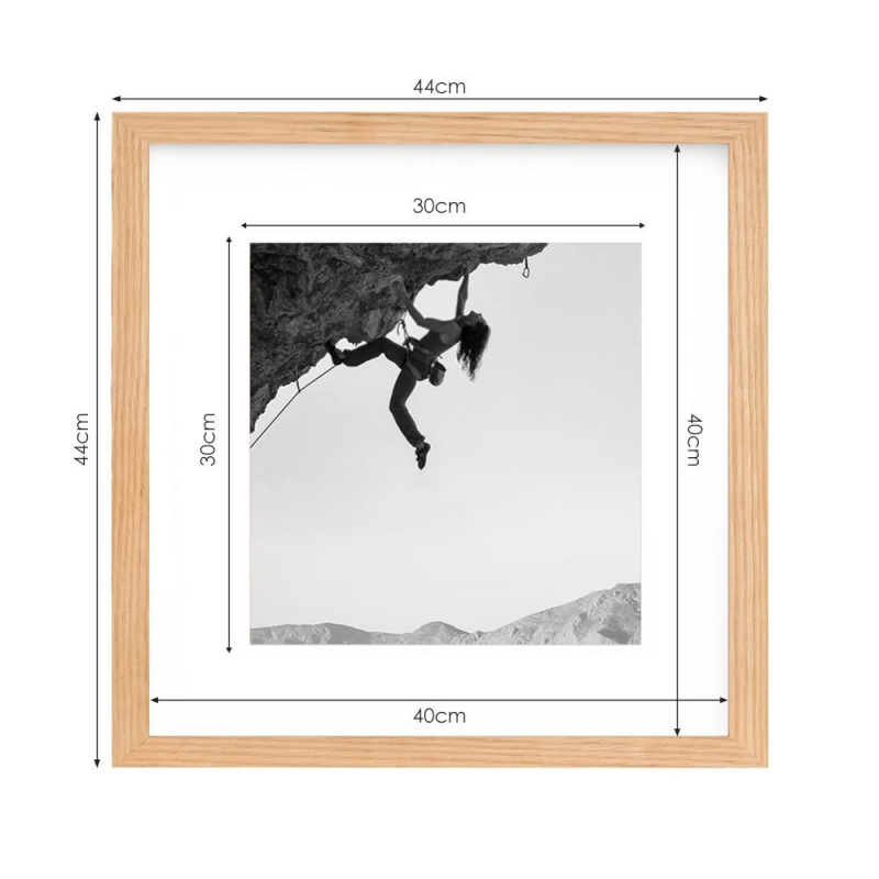 Κορνίζα τοίχου ξύλινη με ακρυλικό τζάμι 40x40εκ.