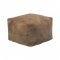 Πουφ γούνινη υφή καφέ Y30x40x40εκ.