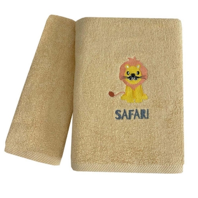 Σετ παιδικές πετσέτες Safari - zoo 100% βαμβάκι πεννιε 480gsm