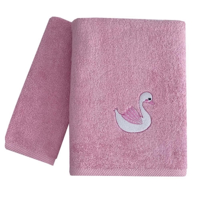 Σετ παιδικές πετσέτες Swan 100% βαμβάκι πεννιε 480gsm