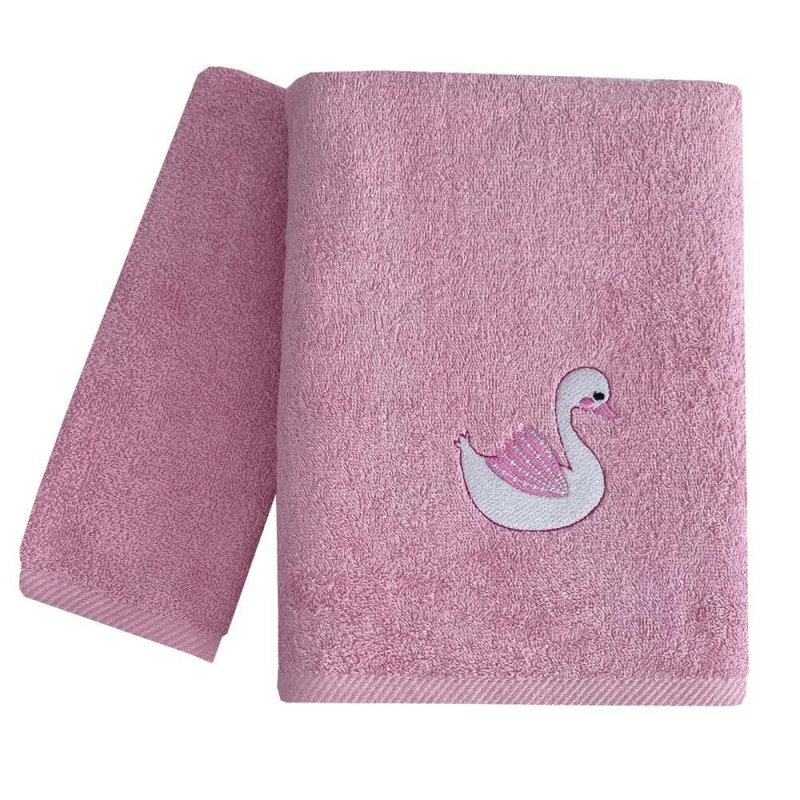Σετ παιδικές πετσέτες Swan 100% βαμβάκι πεννιε 480gsm Σετ παιδικές πετσέτες Swan 100% βαμβάκι πεννιε 480gsm
