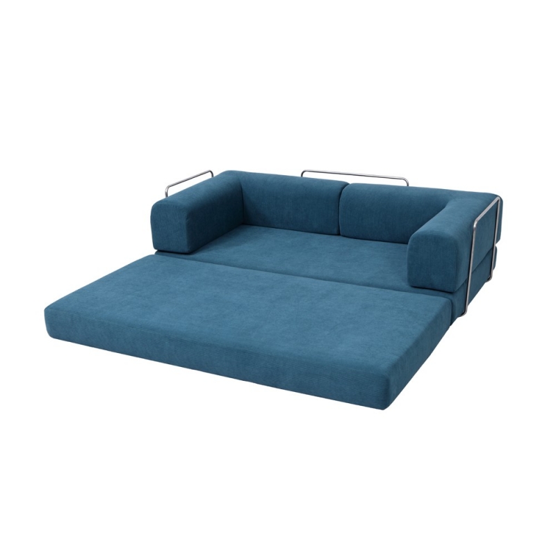 Compressed Nextdeco καναπές-κρεβάτι μπλε 200x100x75εκ. Compressed Nextdeco καναπές-κρεβάτι μπλε 200x100x75εκ.