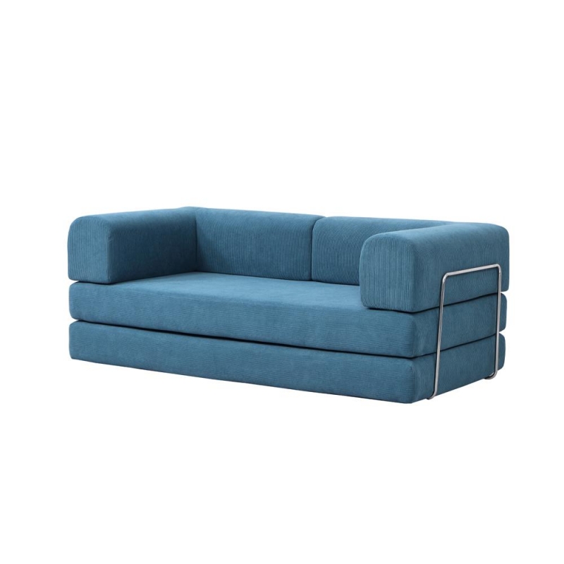 Compressed Nextdeco καναπές-κρεβάτι μπλε 200x100x75εκ. Compressed Nextdeco καναπές-κρεβάτι μπλε 200x100x75εκ.