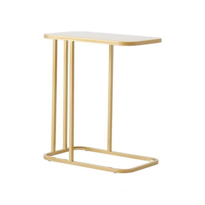 Τραπεζάκι μεταλλικό Nextdeco κίτρινο Υ55x45x25εκ.