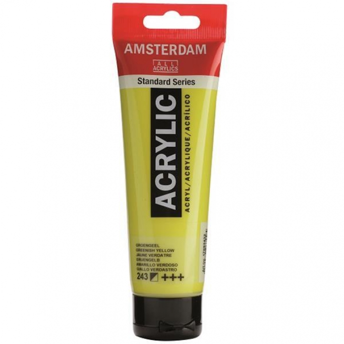 Talens amsterdam ακρυλικό χρώμα 243 greenish yellow 120ml